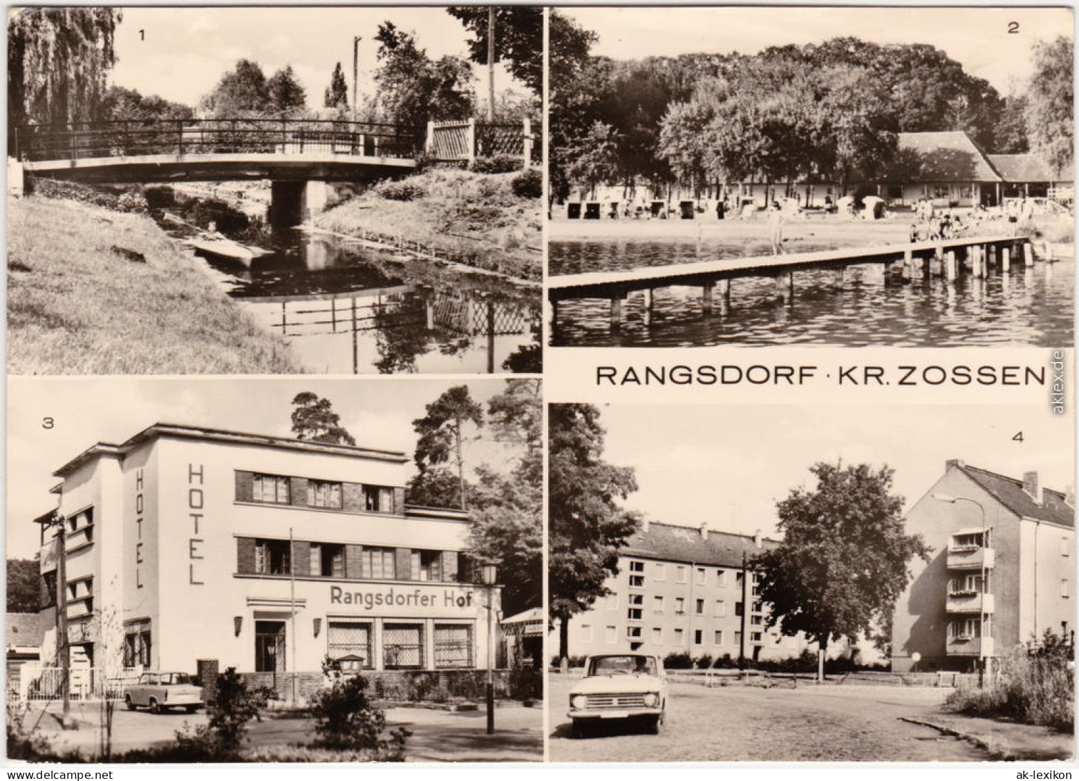 Rangsdorf Klein Venedig, Strandbadm Rangsdorfer Hof, Neubauten 1981  - Rangsdorf