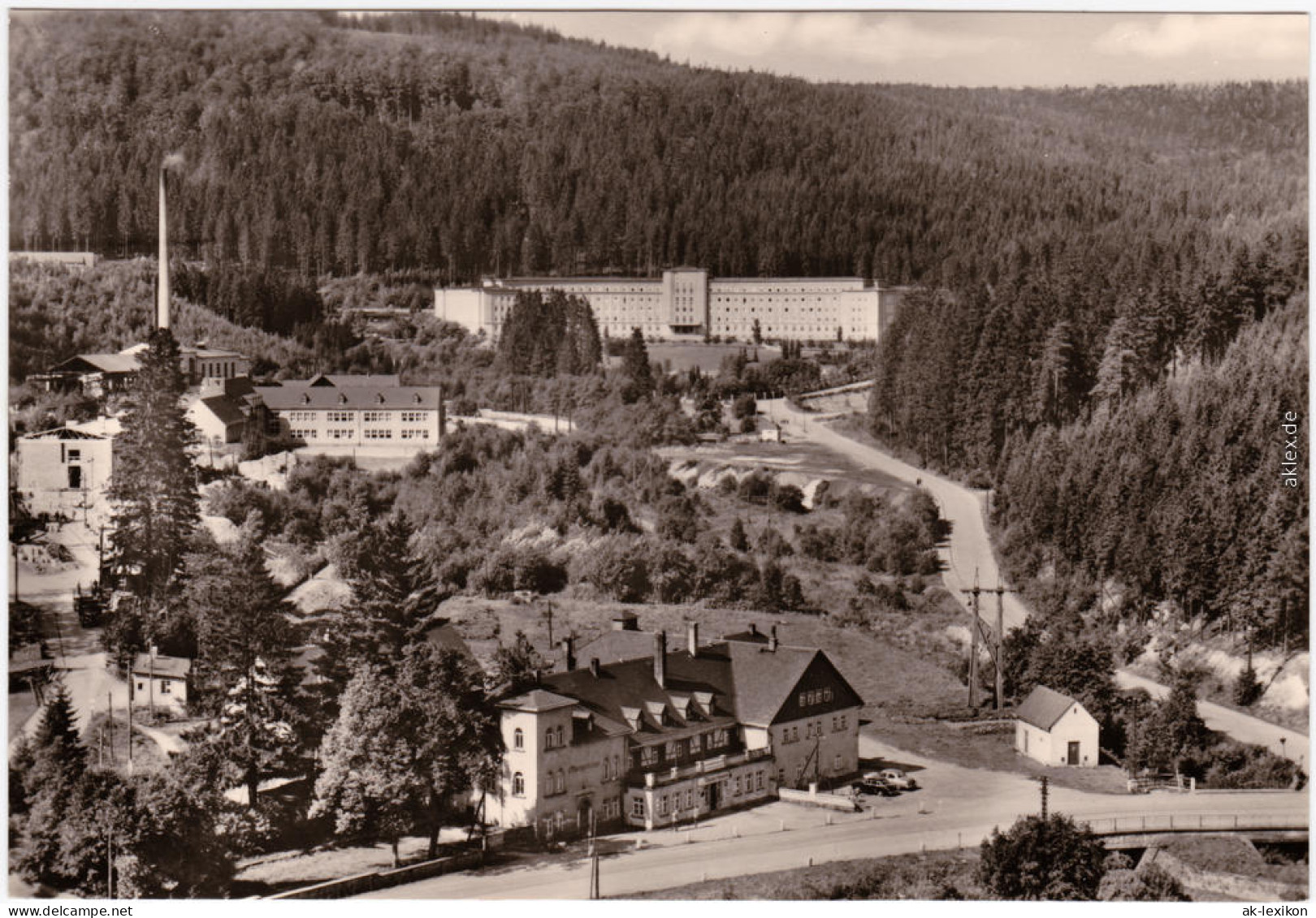 Erlabrunn Breitenbrunn Erzgebirge Blick Auf Die Stadt - Neubauten, Fabrik 1975 - Breitenbrunn