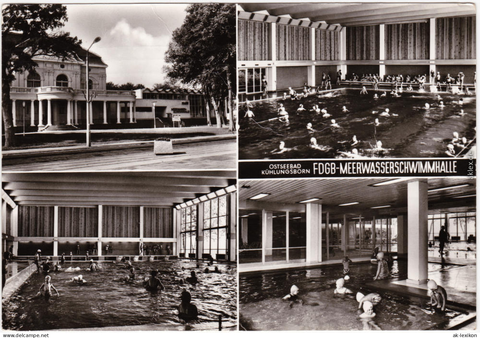 Kühlungsborn FDGB-Mehrwasserschwimmhalle Schwimmbad 1985  - Kuehlungsborn