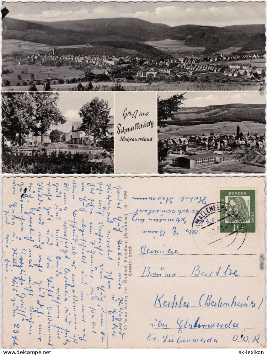 Ansichtskarte Schmallenberg 3 Bild: Stadtansichten 1963 - Lindau A. Bodensee