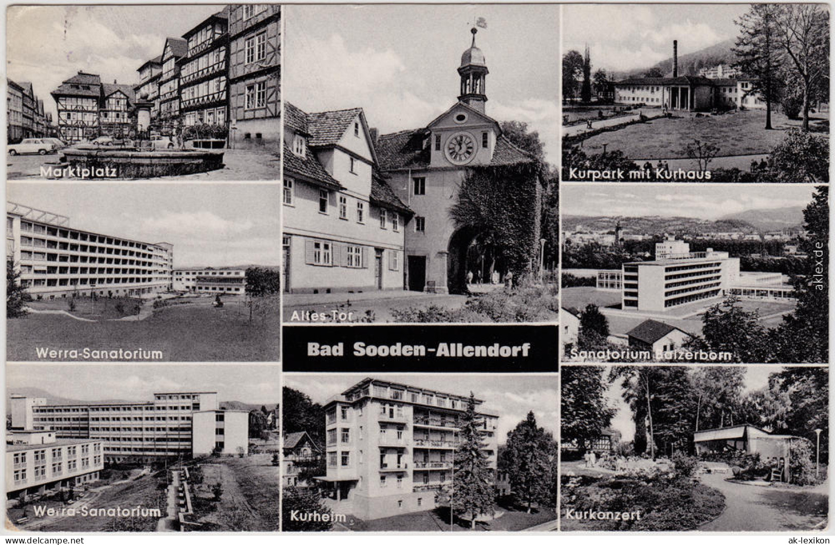 Bad Sooden Allendorf Mehrvild: Sanatorium, Kuranlagen, Markt, Kirche 1967 - Bad Sooden-Allendorf