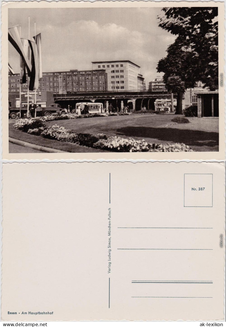 Ansichtskarte Essen (Ruhr) Straßenpartie Am Bahnhof 1965 - Essen