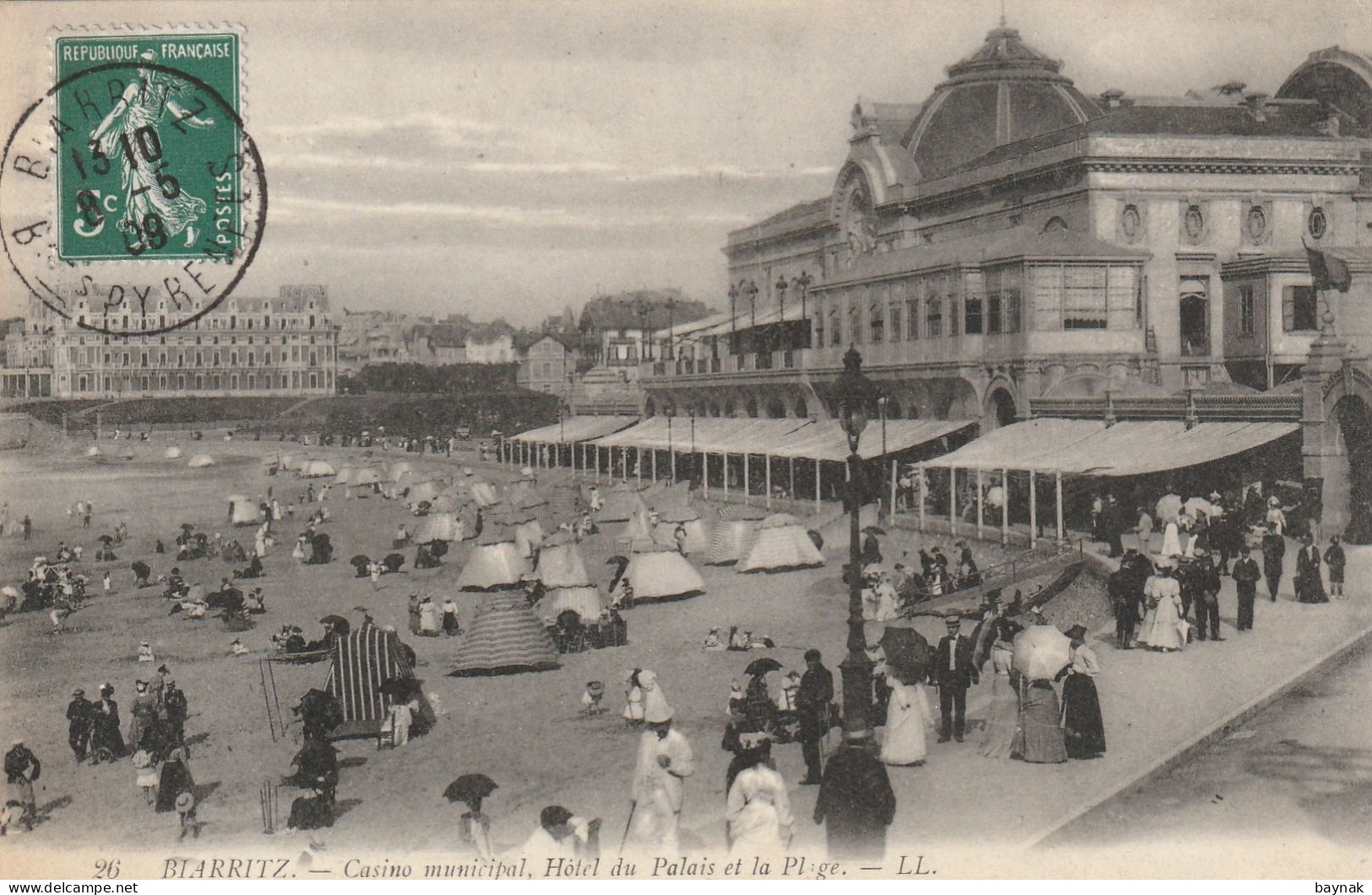 FR3082  --   BIARRITZ  --  CASINO MUNICIPAL   -  HOTEL DU PALAIS  -  LA PLAGE  --  1908 - Biarritz