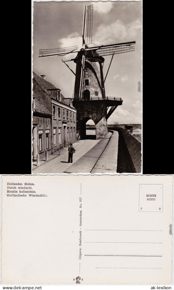 Postkaart Wijk Bij Duurstede Holländische Windmühle 1965  - Other & Unclassified