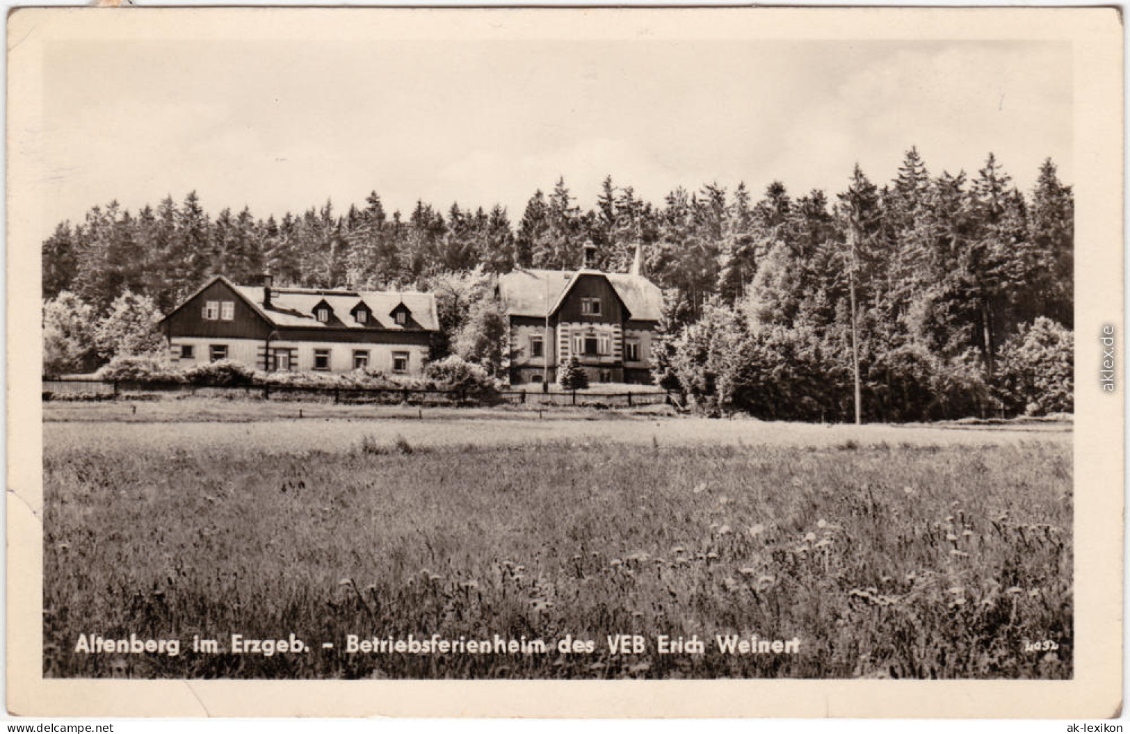 Altenberg (Erzgebirge) Betriebsferienheim Des VEB Erich Weinert 1960  - Altenberg