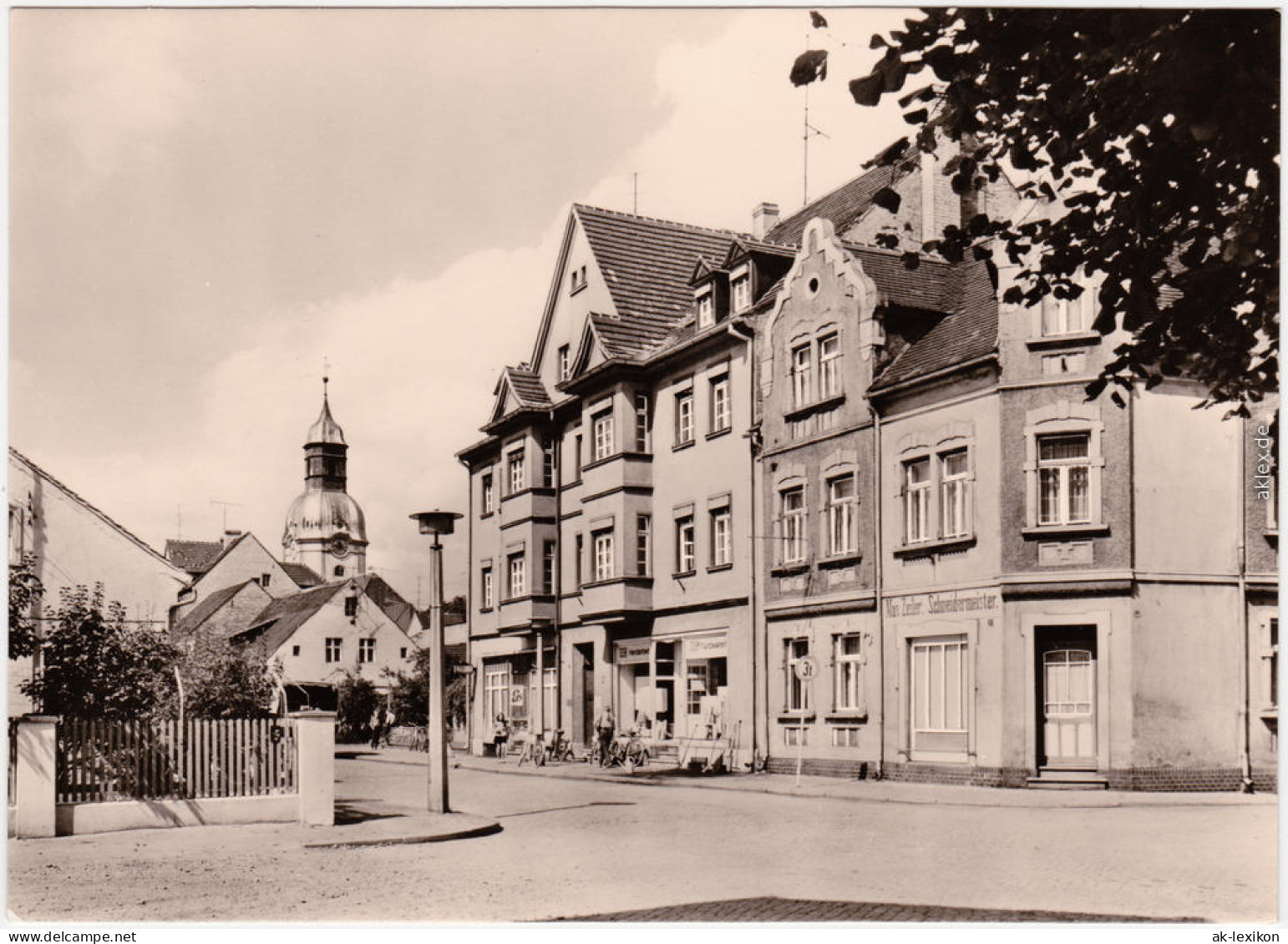 Ruhland Rólany Bahnhofstrasse Foto Ansichtskarte B Senftenberg 1980 - Ruhland