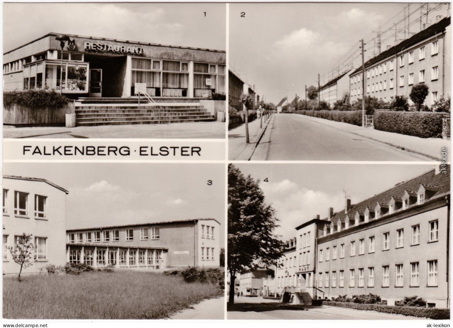 Falkenberg Elster Mitropa, Restaurant, Fichtestraße, Oberschule, Post 1979 - Falkenberg
