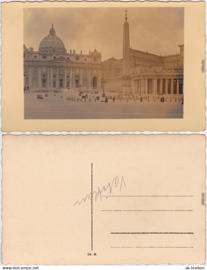 Vatikanstadt Rom Petersplatz / Piazza San Pietro 1932 Privatfoto  - Vaticano (Ciudad Del)