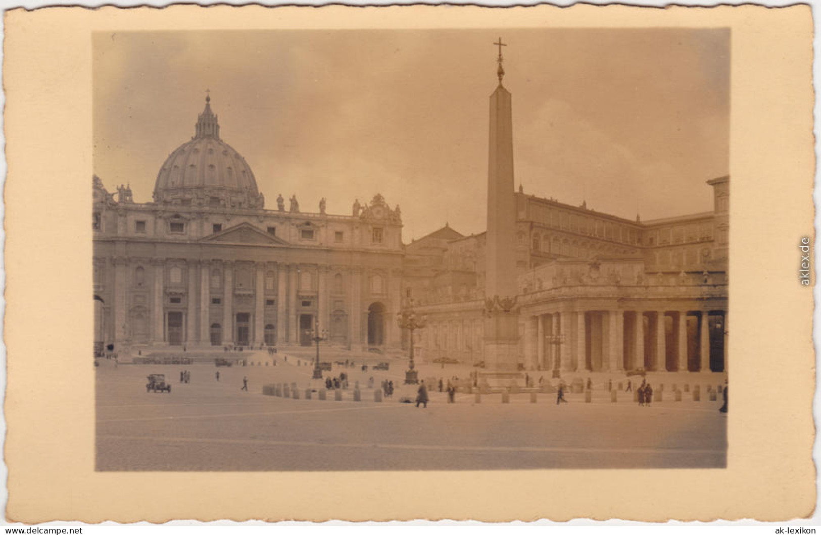 Vatikanstadt Rom Petersplatz / Piazza San Pietro 1932 Privatfoto  - Vatikanstadt