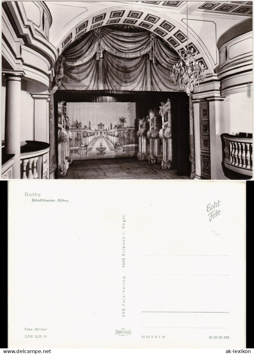 Ansichtskarte Gotha Bühne Theater Ekhofftheater DDR Postkarte 1979 - Dresden
