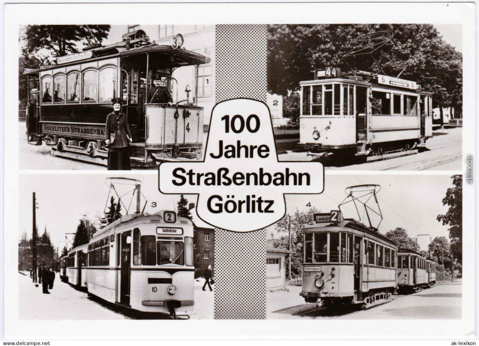 Foto Ansichtskarte Görlitz Zgorzelec 100 Jahre Straßenbahn 1982 - Görlitz