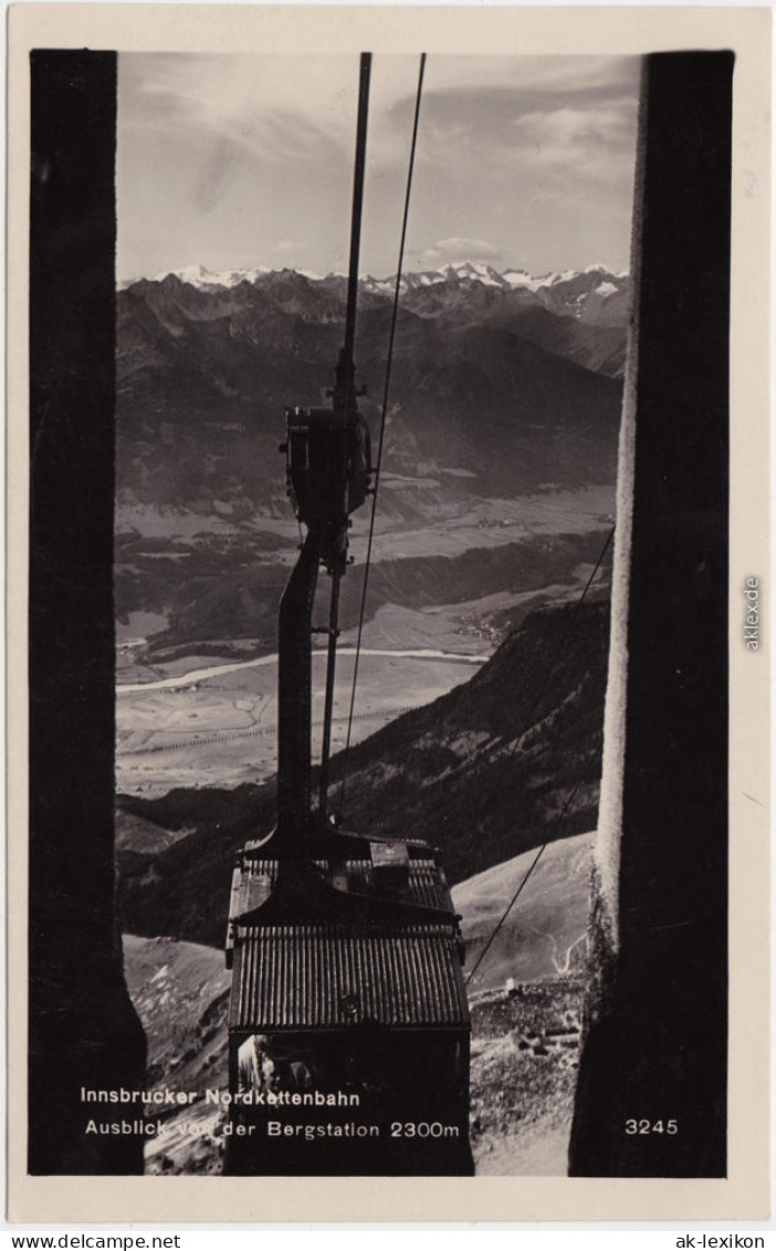 Fotokarte Innsbruck Norkettenbahn - Blick Auf Die Stadt 1932 - Innsbruck