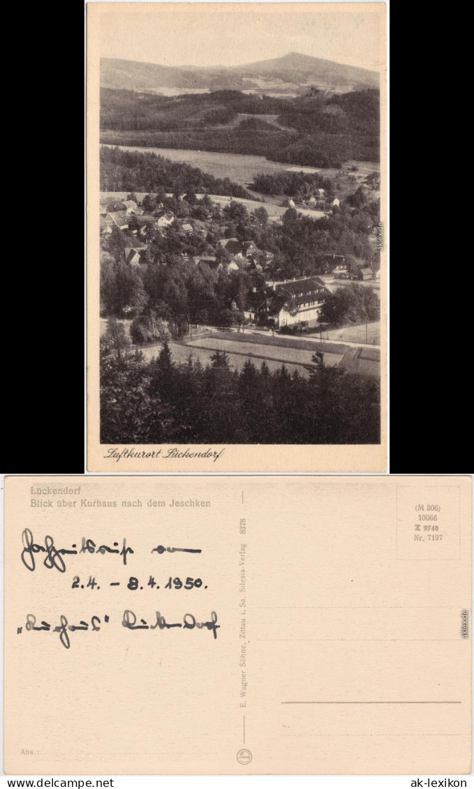 Lückendorf Oybin Blick über Kurhaus Nach Dem Jeschken Oberlausitz 1935 - Oybin