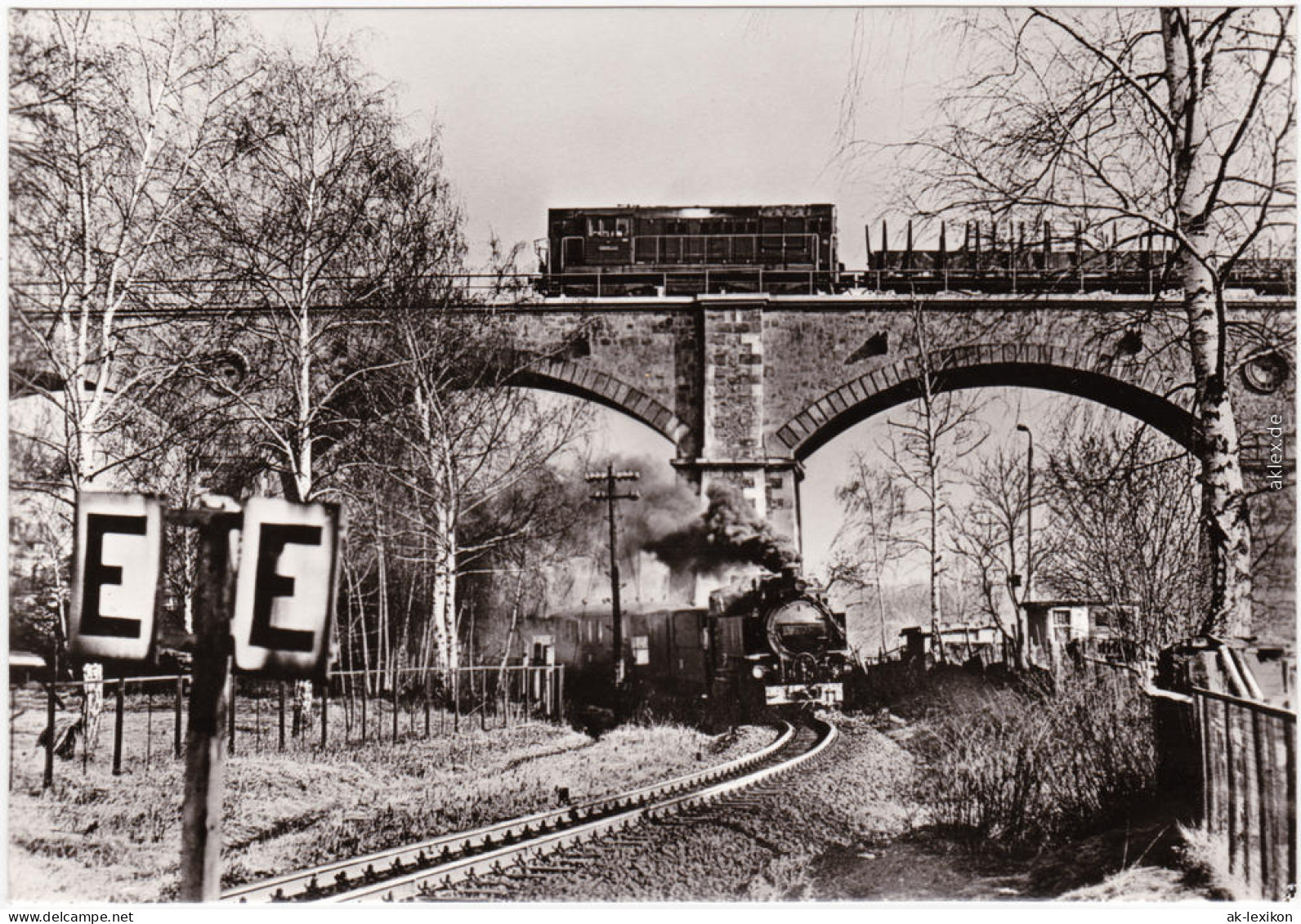 Foto Ansichtskarte Zittau Schmalspurbahn Zittau-Oybin, Neißebrücke Zittau 1983 - Zittau