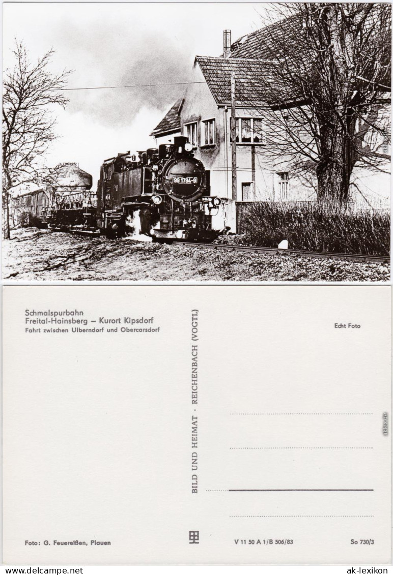 Kipsdorf Altenberg (Erzgebirge) Schmalspurbahn Freital-Hainsberg 1983 - Kipsdorf