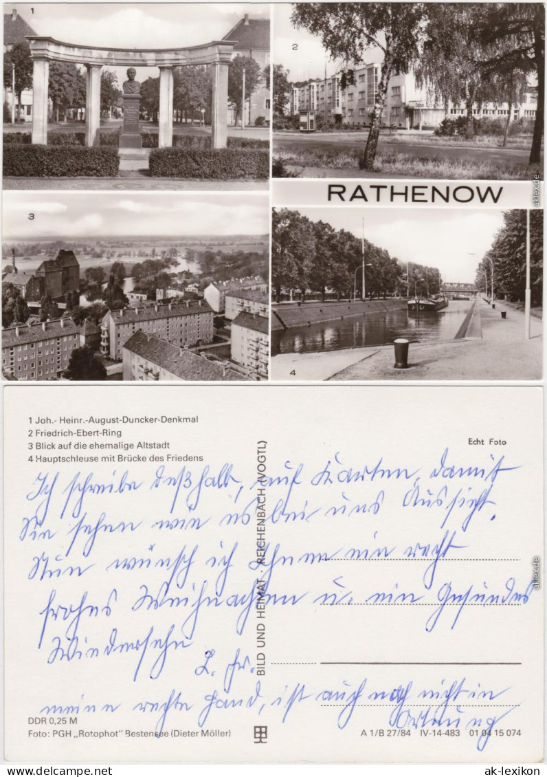 Rathenow Joh.-Heinr.-August-Duncker-Denkmal, Friedrich-Ebert-Ring 1984 - Rathenow