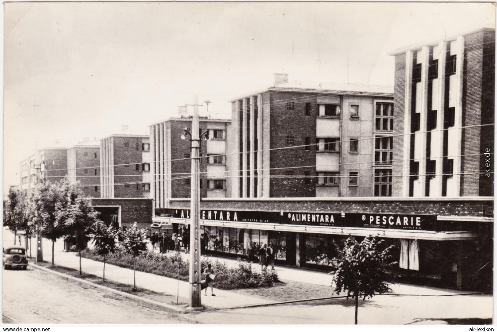 Bukarest Bucure&#351;ti Straßenpartie, Geschäfte - Ferentari 1955  - Romania