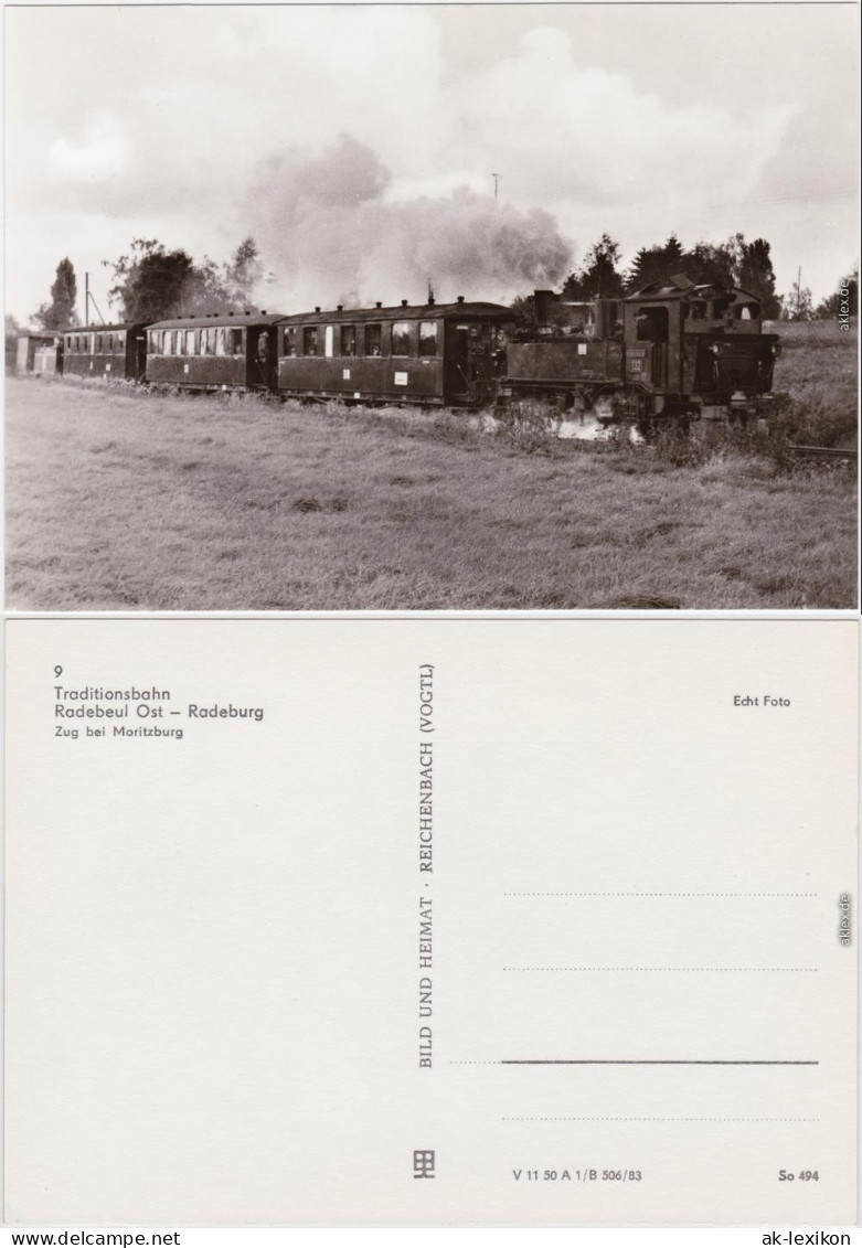 Moritzburg Traditionsbahn Radebeul Ost-Radeburg, Zug Bei Moritzburg  1983 - Moritzburg