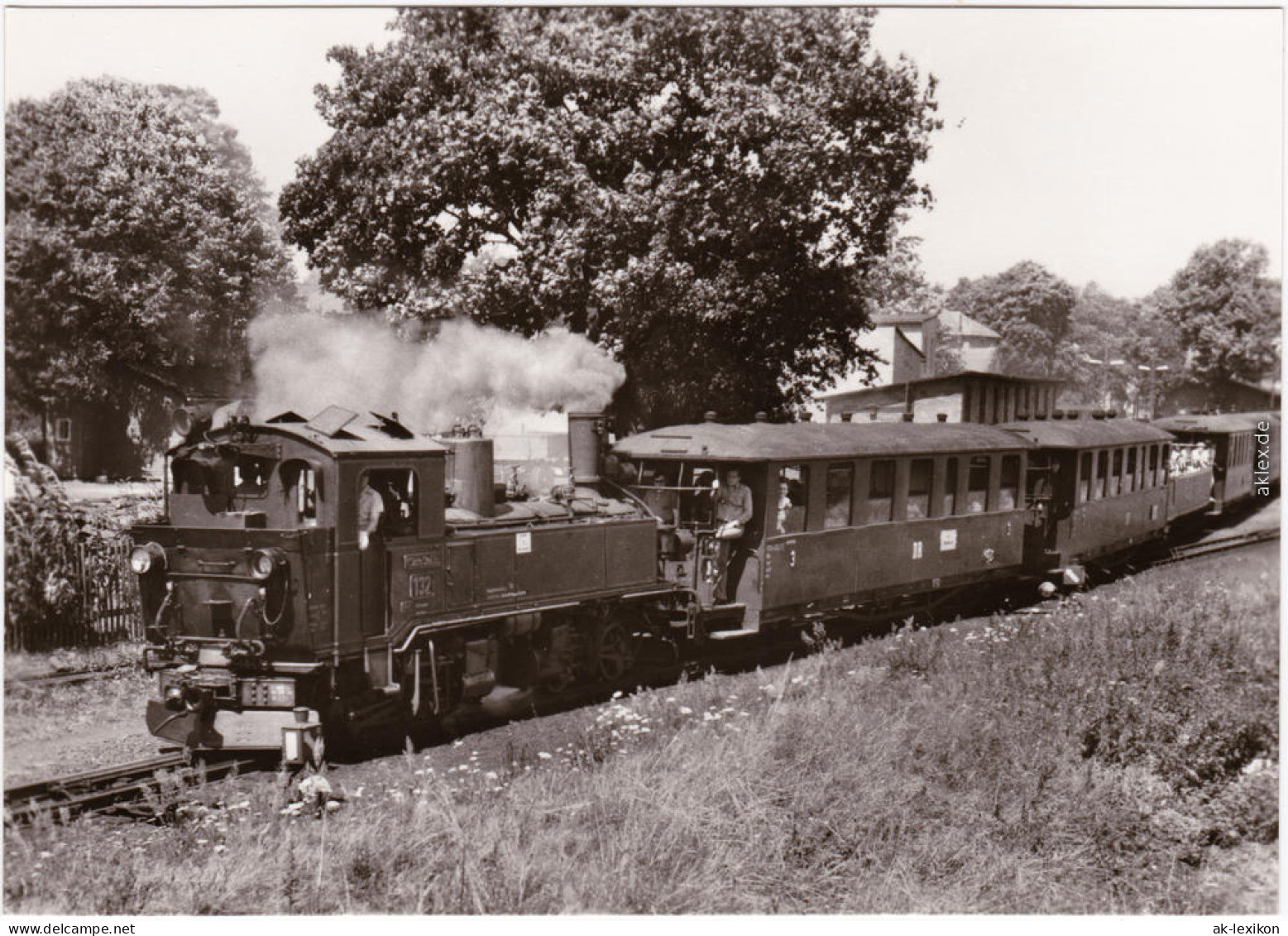 Radebeul Traditionsbahn Radeburg, Ausfahrt Aus Bahnhof Radeburg 1983 - Radebeul