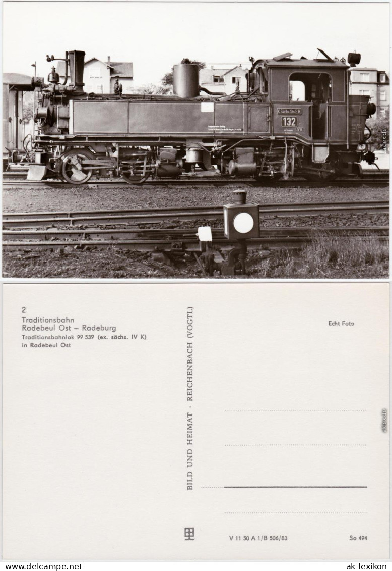 Radebeul Traditionsbahn Radebeul Ost-Radeburg, Lok 99539 In Radebeul-Ost 1983 - Radebeul