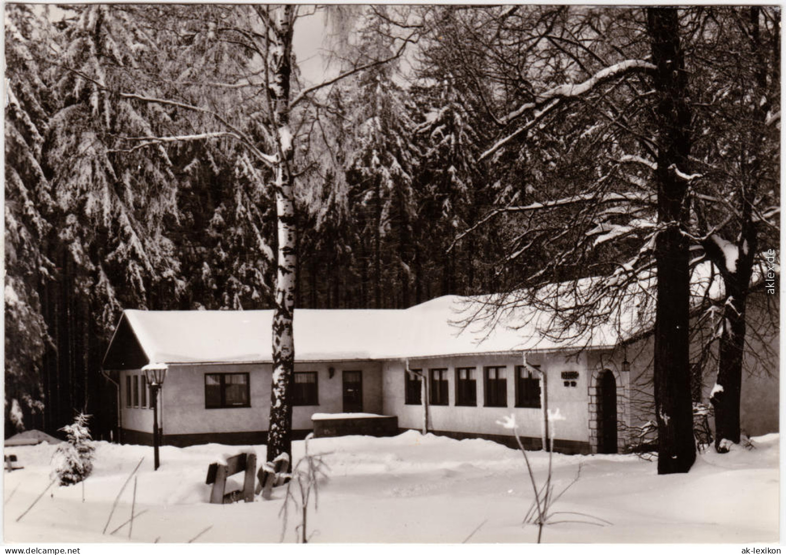 Schneeberg (Erzgebirge) Berggaststätte "Keilberg" Im Winter 1969  - Schneeberg