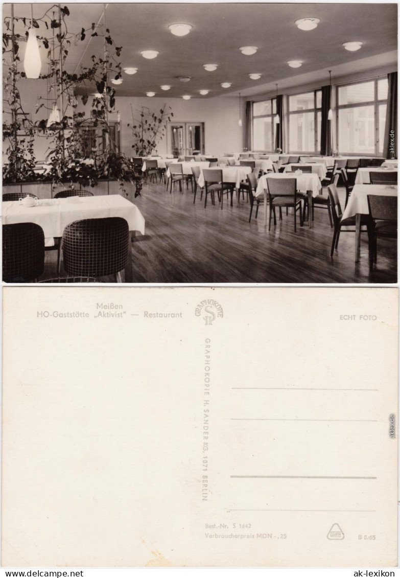 Foto Ansichtskarte Meißen HO-Gaststätte &#34;Aktivist&#34;, Restaurant 1965 - Meissen