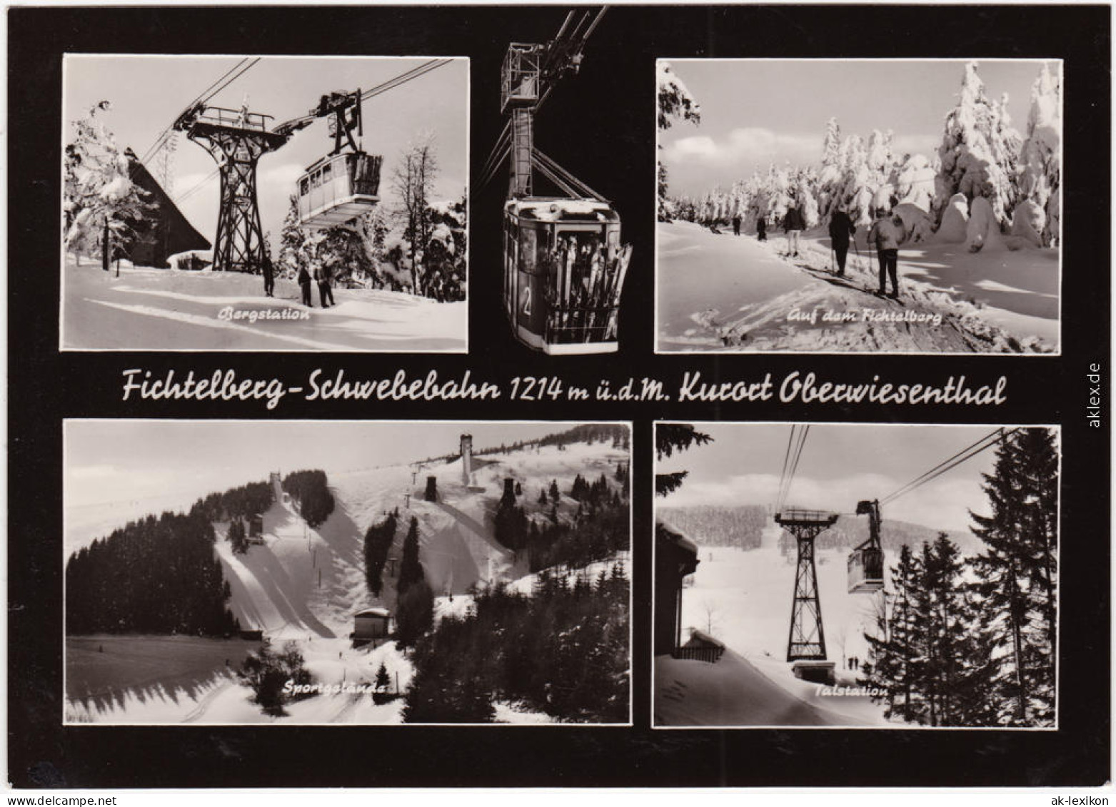 Oberwiesenthal Ansichten Fichtelberg-Schwebebahn Im Winter 1965  - Oberwiesenthal