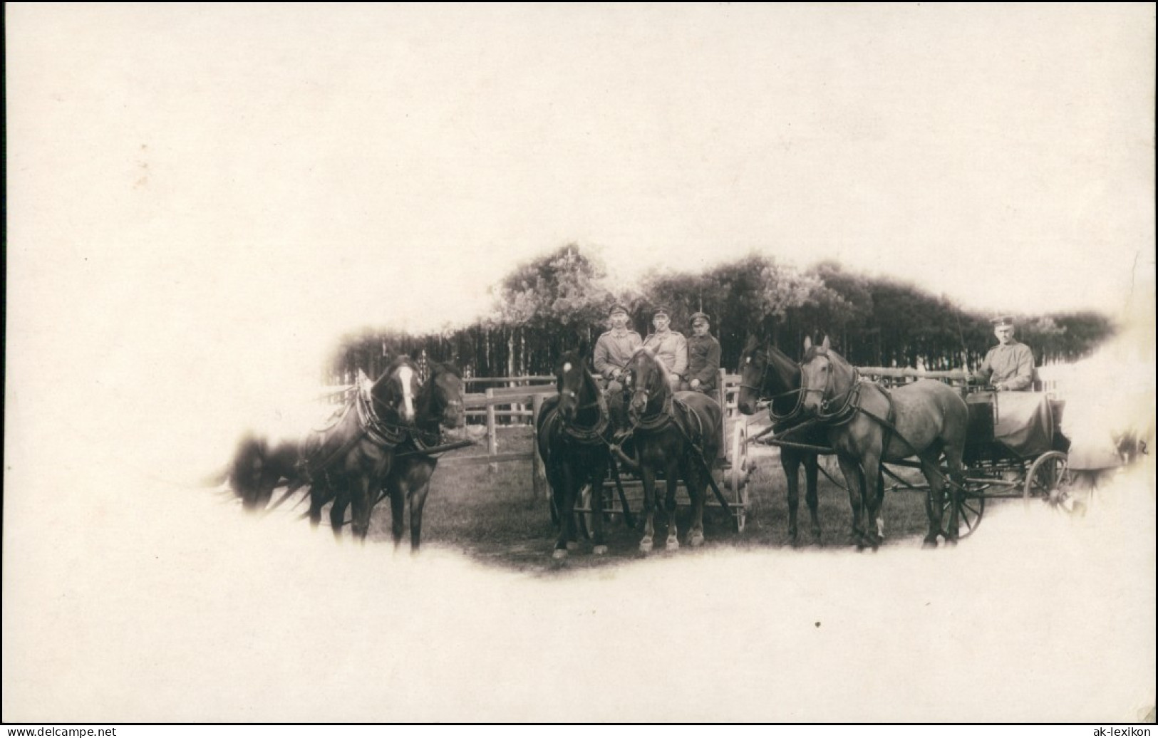 Naundorf-Königsbrück  Soldaten Mit Pferdegespann - Privatfoto 1918 Privatfoto - Königsbrück