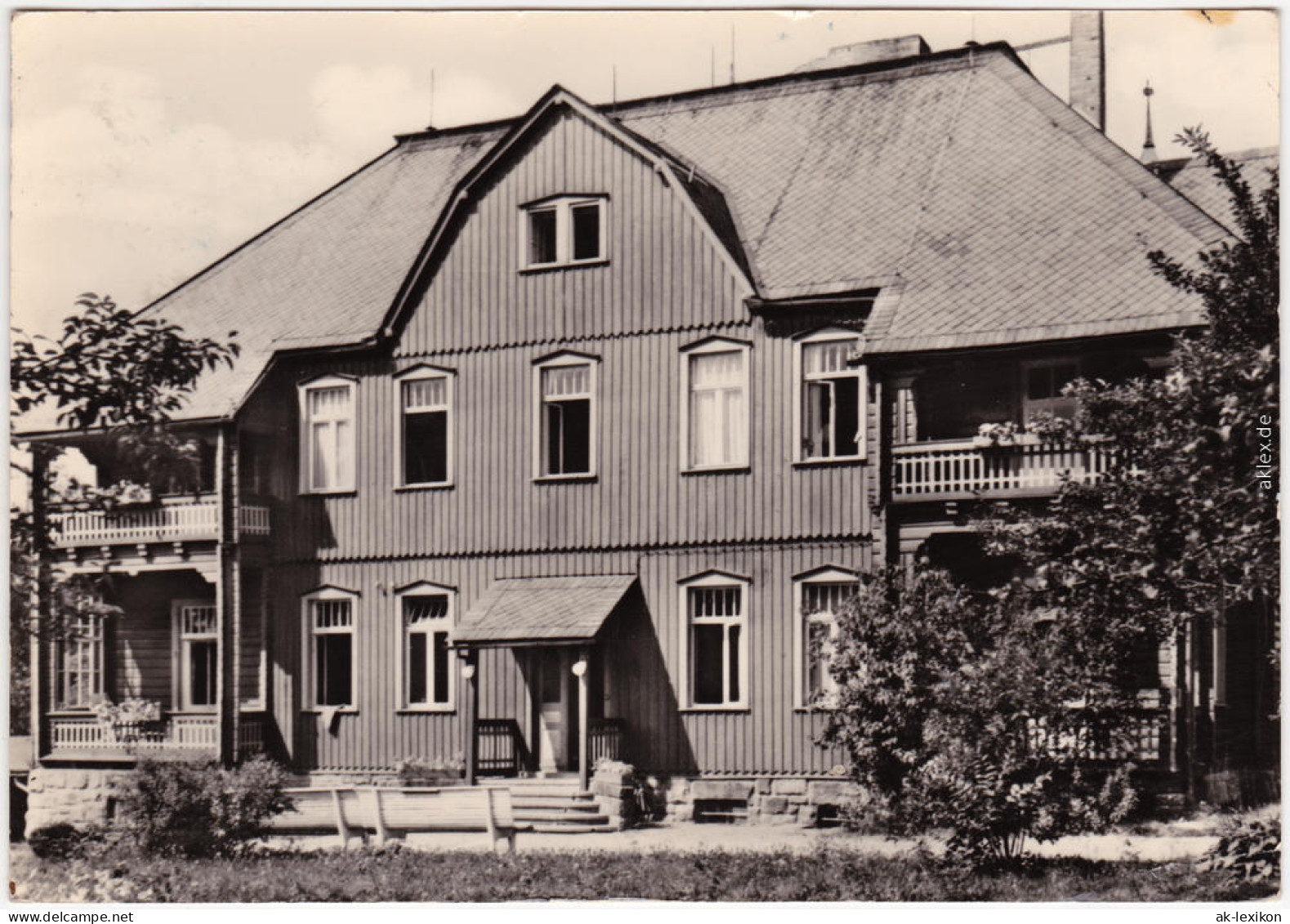 Foto Ansichtskarte Bad Schandau Lehrergewerkschaftsheim "Erwin Hartsch" 1965 - Bad Schandau