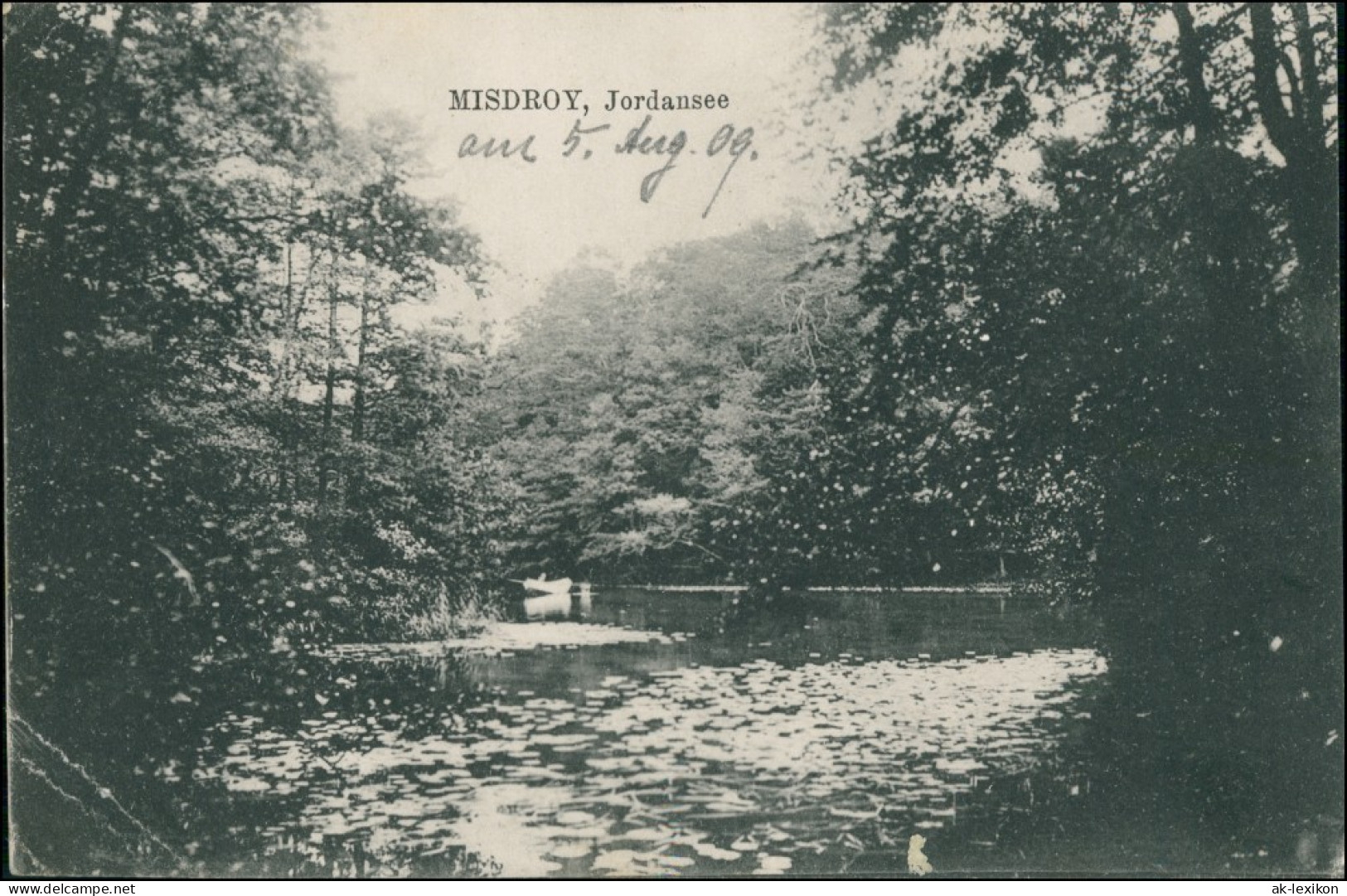 Postcard Misdroy Mi&#281;dzyzdroje Partie Am Jordansee 1908  - Pommern