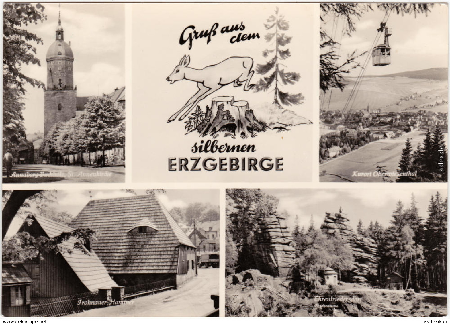 Oberwiesenthal Erzgebirge: Annaberg-Buchholz, Oberwiesenthal, Frohenau 1966 - Annaberg-Buchholz