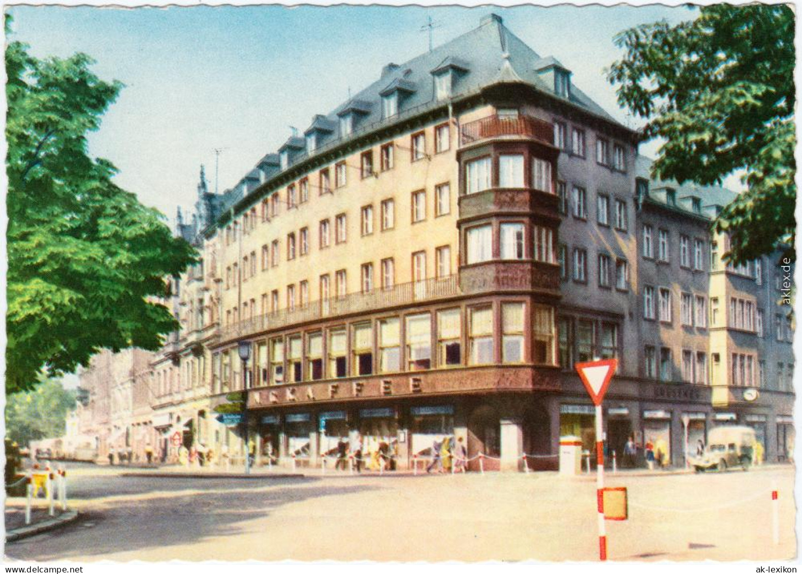 Zwickau HO-Ring-Kaffee, Belebt Ansichtskarte 1966 - Zwickau