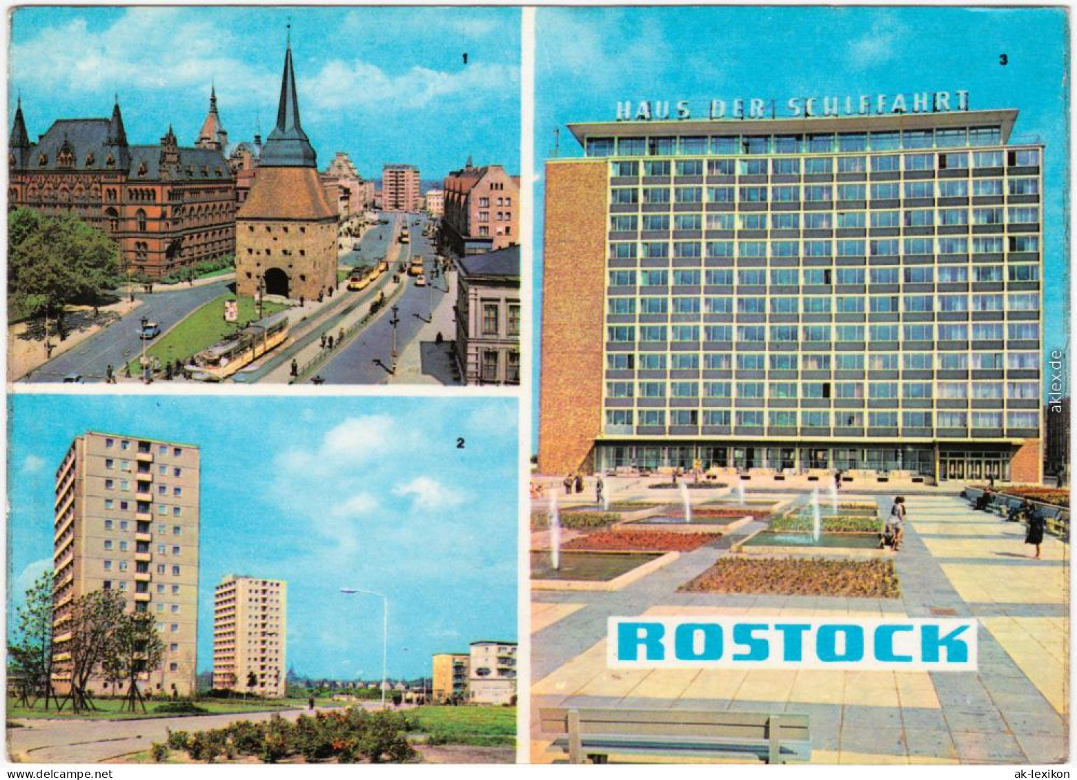 Ansichtskarte Rostock Sterntor, Haus Der Schiffahrt, Ziolkowskistraße 1967 - Rostock