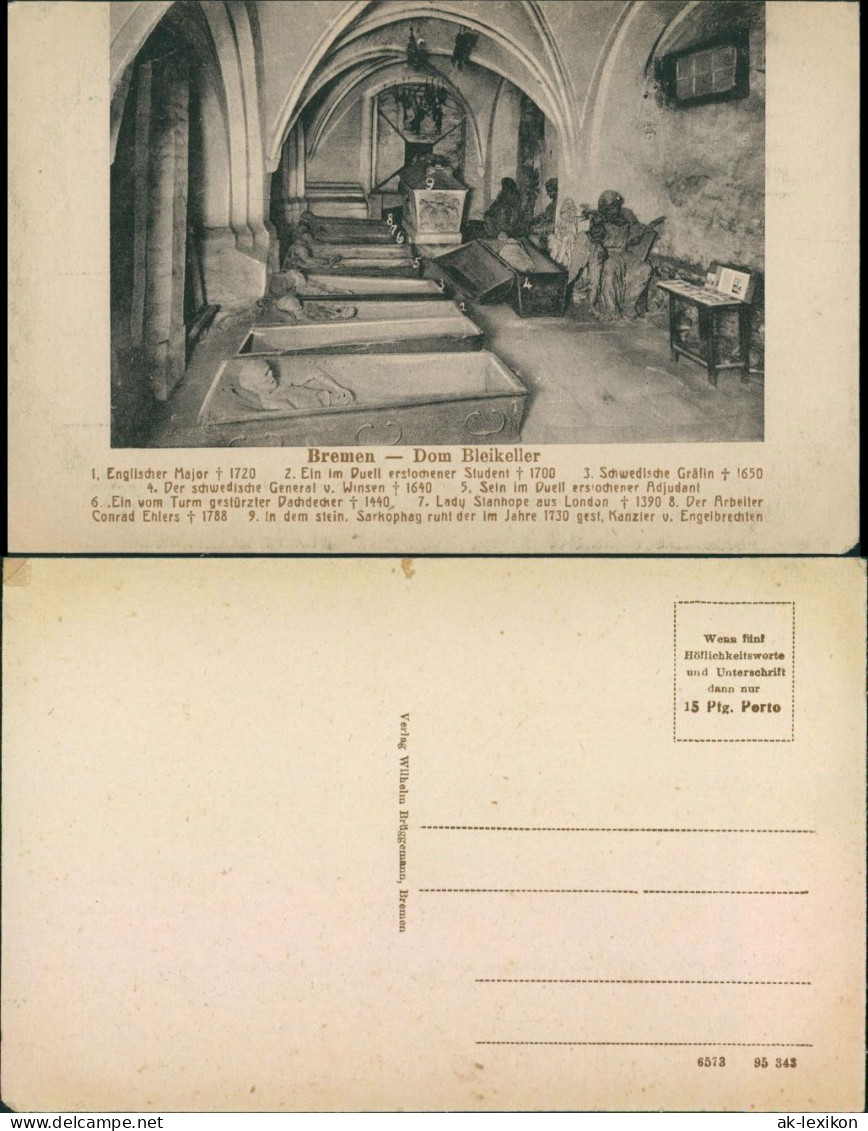 Ansichtskarte Bremen Der Bleikeller - Dom 1916  - Bremen