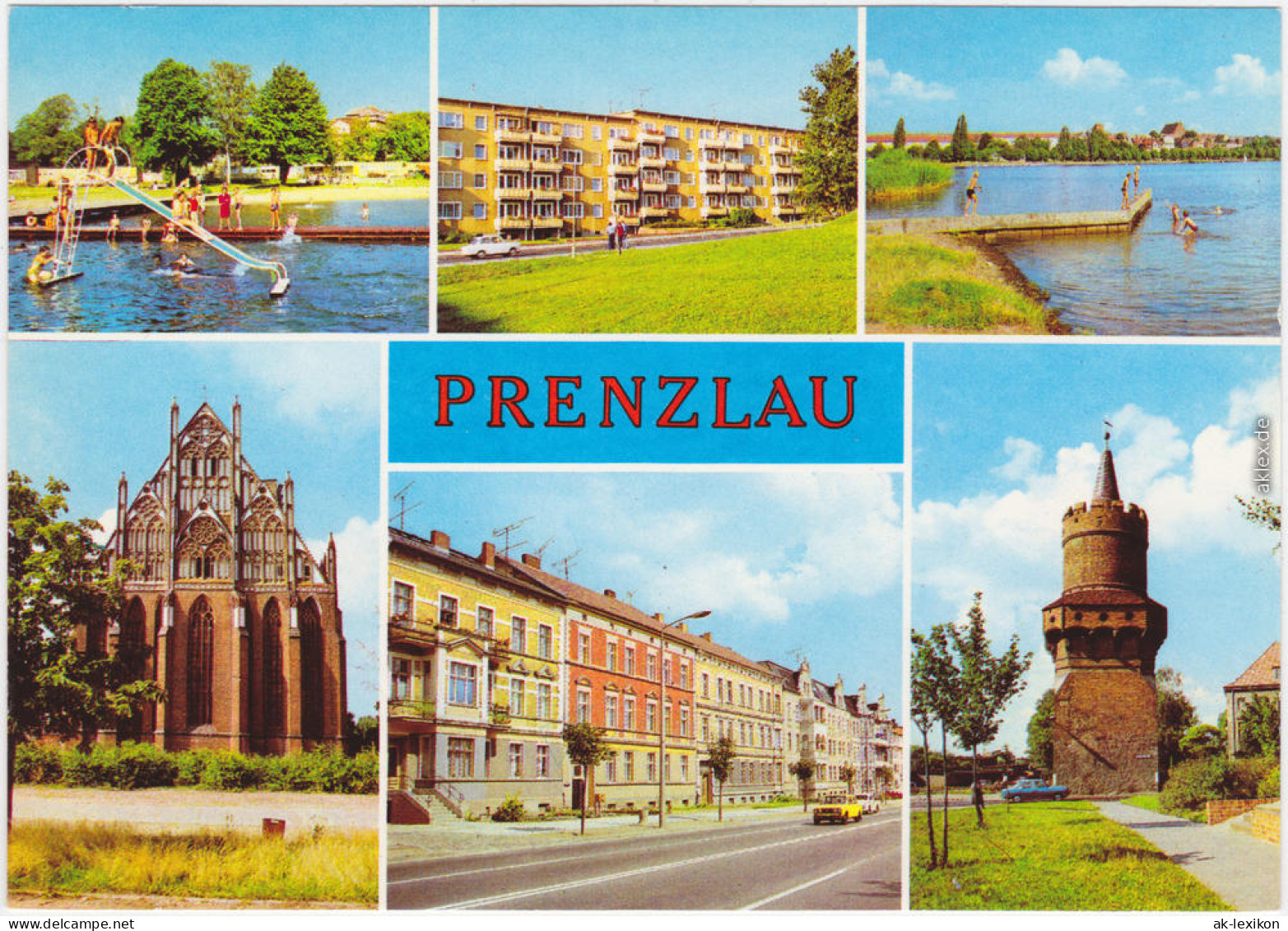 Prenzlau Freibad  Neubauten, Blick Vom Uckersee Zur Stadt,Puschkinstr - Prenzlau