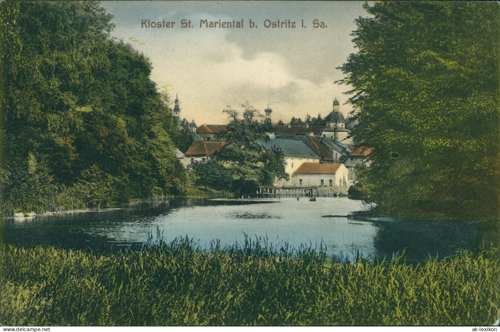 Ansichtskarte Ostritz (Oberlausitz) Wostrowc Kloster Marienthal 1918 - Ostritz (Oberlausitz)