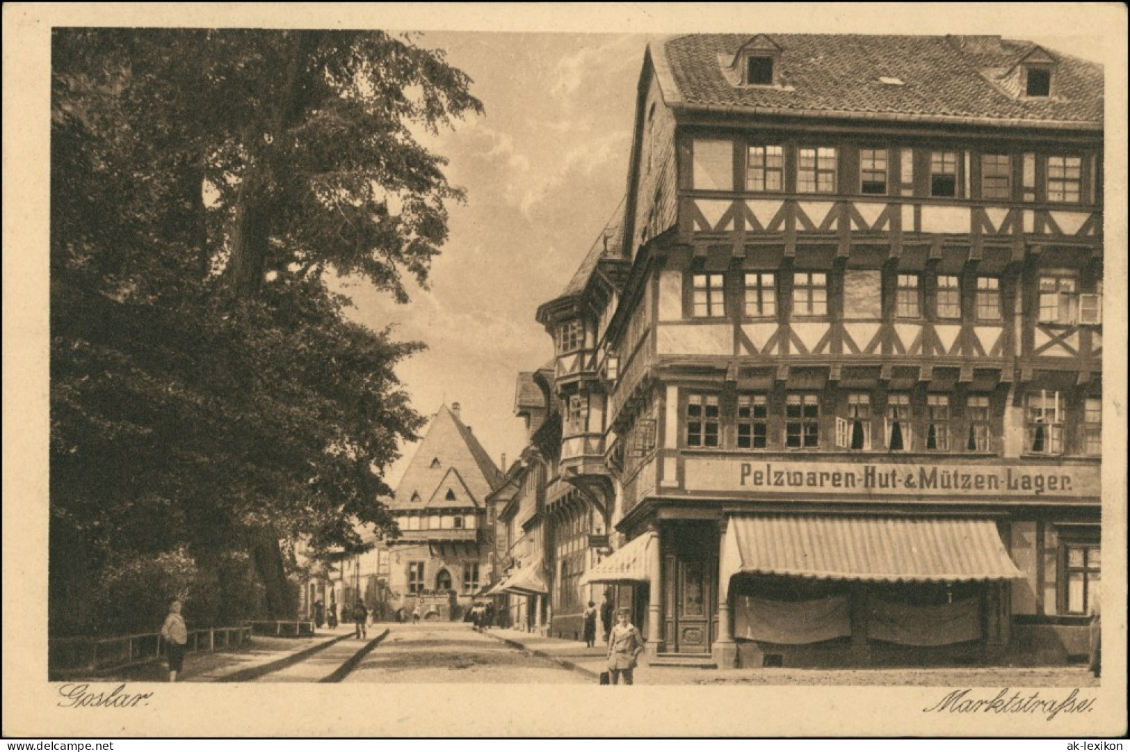 Ansichtskarte Goslar Marktstraße 1917 - Goslar