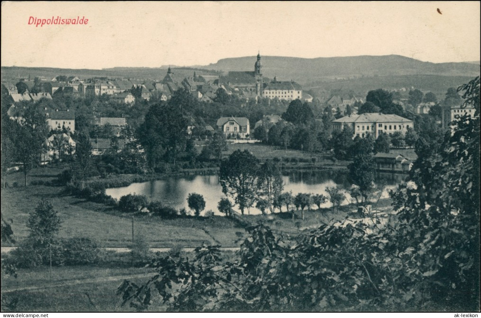 Ansichtskarte Dippoldiswalde Blick Auf Die Stadt 1913  - Dippoldiswalde