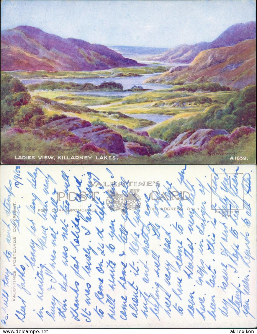 Postcard Killarney Ladies View, Killarney Lakes Nationalpark 1950 - Altri & Non Classificati