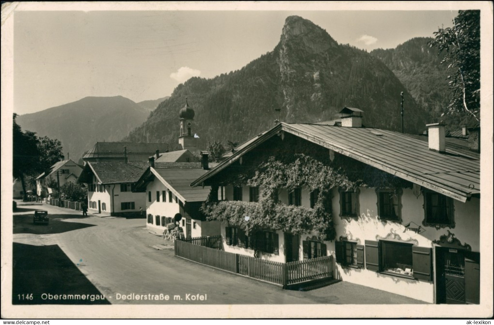 Ansichtskarte Oberammergau Partie In Der Dedlerstrasse 1950  - Oberammergau