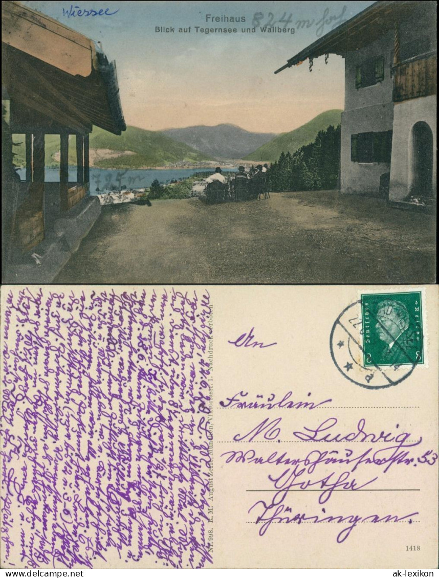 Ansichtskarte Tegernsee (Stadt) Partie Am Freihaus 1916  - Tegernsee