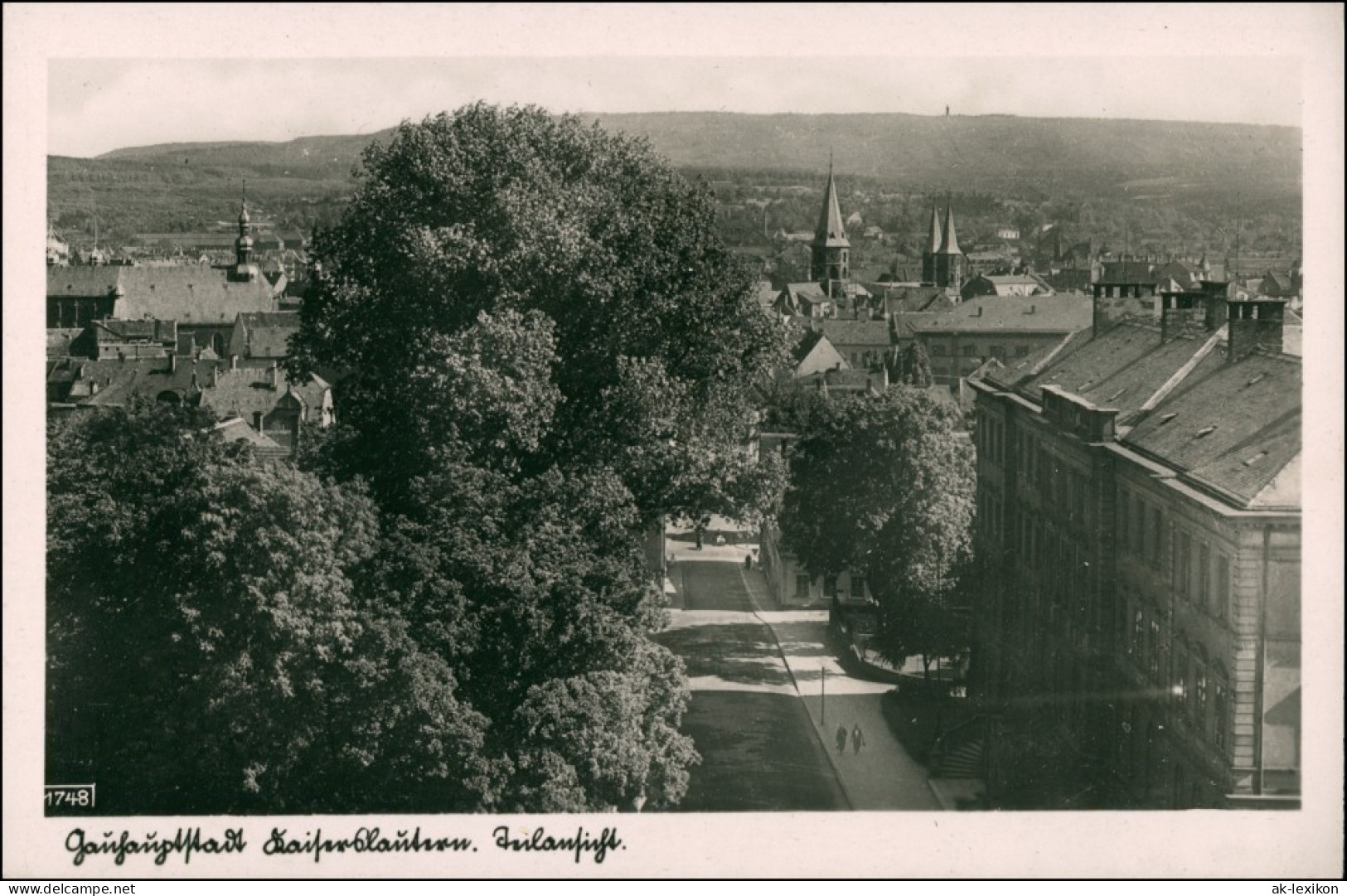 Ansichtskarte Kaiserslautern Straßenblick - Teilansicht 1934  - Kaiserslautern