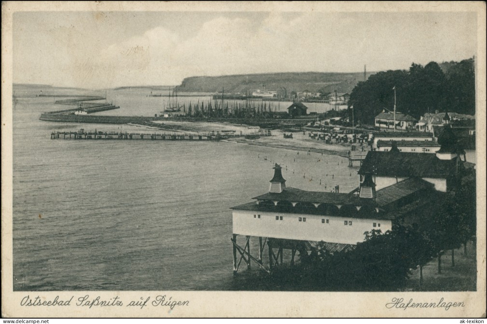 Ansichtskarte Sassnitz Saßnitz Partie An Den Hafenanlagen 1928  - Sassnitz