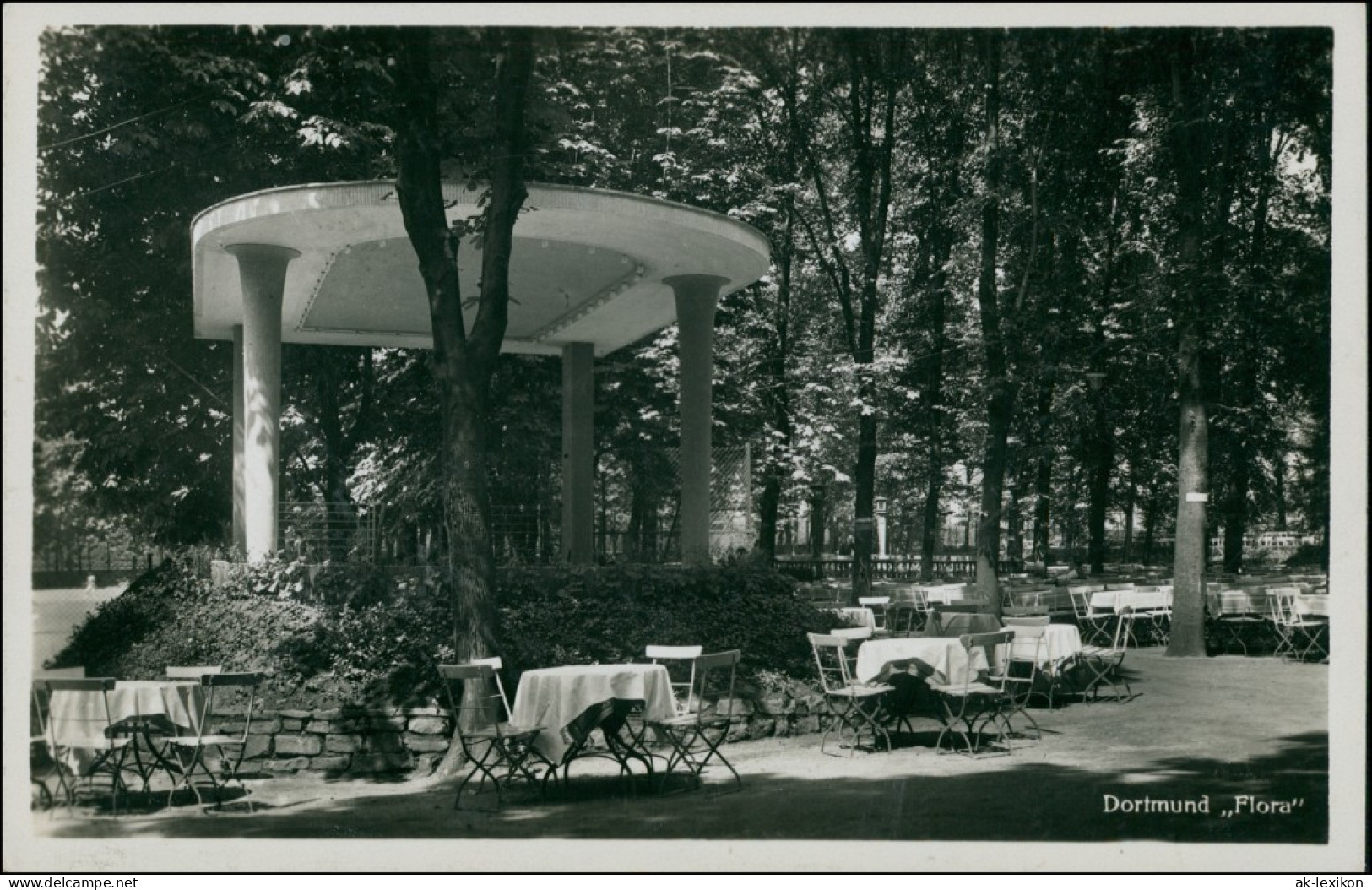 Ansichtskarte Dortmund Restaurant - Pavillon - Flora - Hohestrasse 1935  - Dortmund