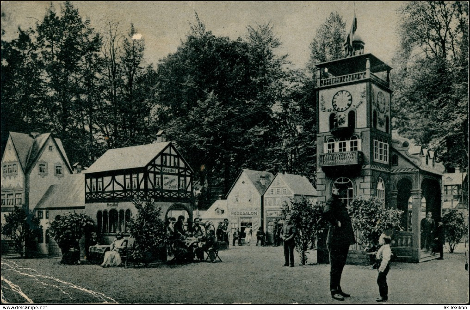 Ansichtskarte Berlin Schaefers Märchenstadt Liliput - Belebt 1917  - Autres & Non Classés