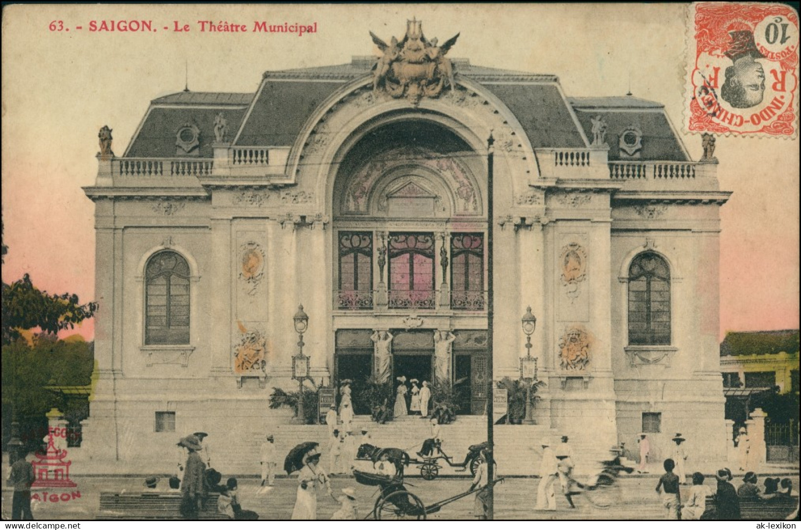 Saigon Ho-Chi-Minh-Stadt Thành Phố Hồ Chí Minh Theater (gelaufen) 1913 - Viêt-Nam