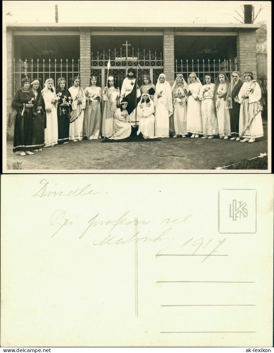 Foto  Religion/Kirche - Kirchspiel Schauspielgruppe 1928 Privatfoto - Autres & Non Classés