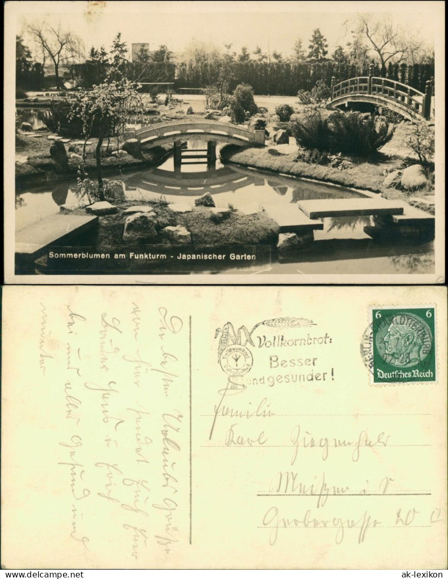 Charlottenburg-Berlin Funkturm - Japanischer Garten 1934 Privatfoto - Charlottenburg