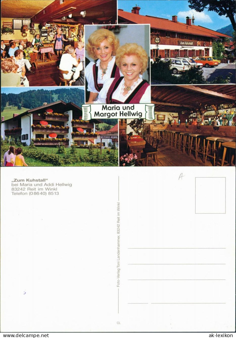 Ansichtskarte Reit Im Winkl Zum Kuhstall - Bei Maria Und Addi Hellwig 1988 - Reit Im Winkl