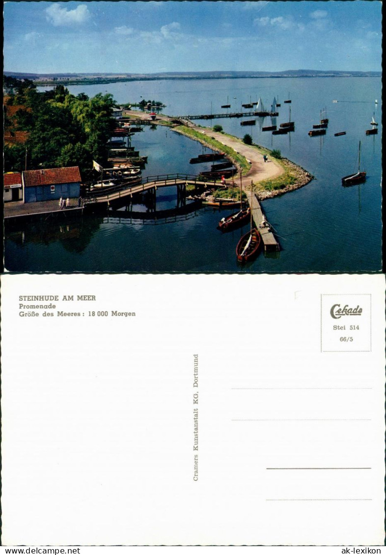 Ansichtskarte Steinhude-Wunstorf Promenade - Bootssteg 1966 - Wunstorf